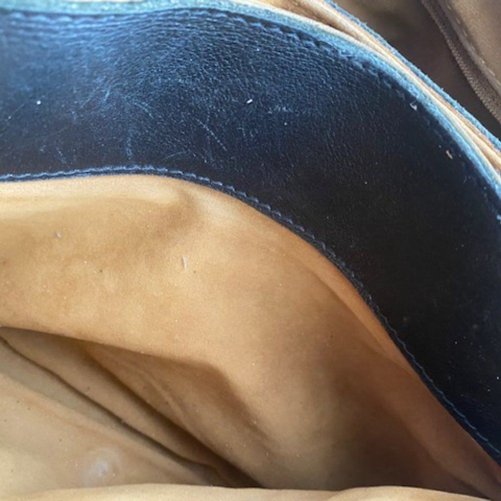 Patricia Nash Black London Smooth Leather Messenger Crossbody Bag - Picture 15 of 16